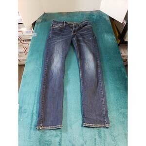 American Eagle Jeans Size 28x30 Mens Blue Pants Baggy Mid Rise Slim Straight